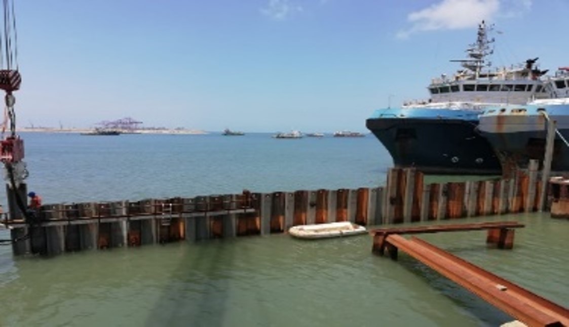 CONSTRUCTION OF A LOGISTIC DOCK